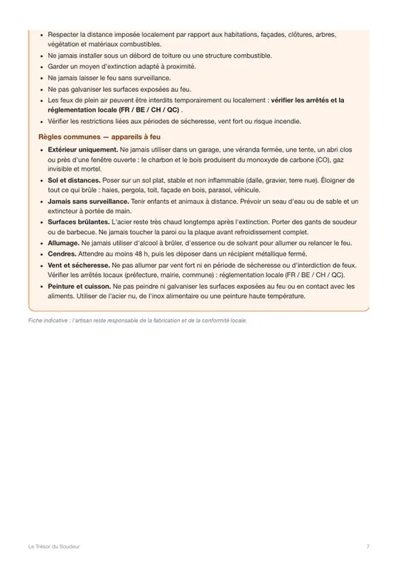 Sécurité et règles communes